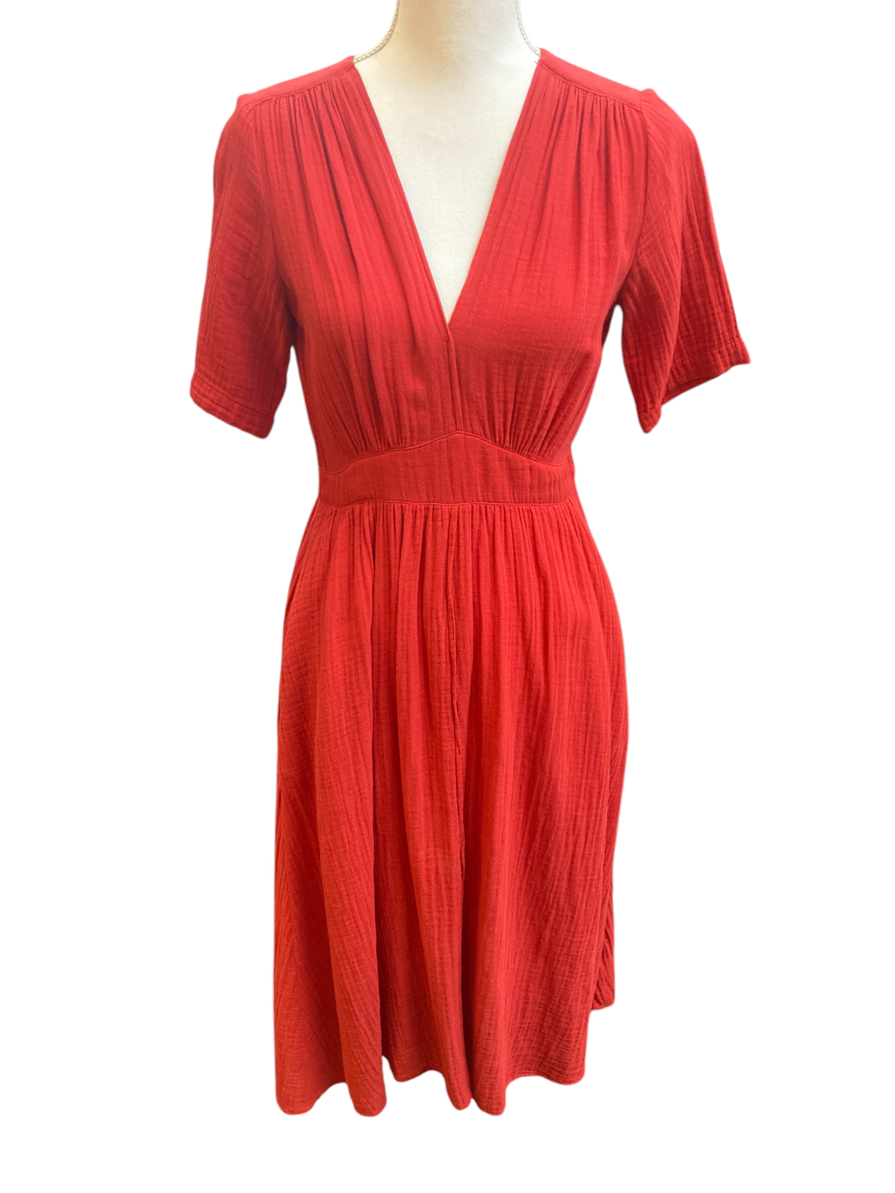 xirena red dress XIRENA Luella Dress