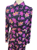 Load image into Gallery viewer, Maje Retunia Purple and Black Print Floral Dress, 2
