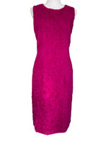 Load image into Gallery viewer, EtCetera Fuchsia Silk Textured Shift Dress, 10
