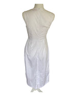 Load image into Gallery viewer, Tikinistika White Sleeveless Detailed Cotton Dress, M
