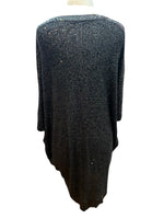 Load image into Gallery viewer, Donna Karan Black Sequin Tunic/Dress, M/L
