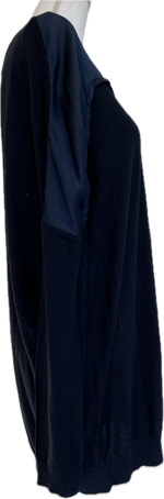 Load image into Gallery viewer, Piazza Sempione Navy Wool and Silk Top, L/XL
