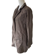 Load image into Gallery viewer, Sun Kim Crushed Clay Boyfriend Jacket, M
