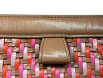 Load image into Gallery viewer, Rafē New York Pink and Orange Woven Handbag
