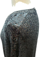 Load image into Gallery viewer, Donna Karan Black Sequin Tunic/Dress, M/L
