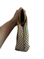Load image into Gallery viewer, Rafē New York Pink and Orange Woven Handbag
