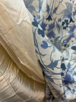 Load image into Gallery viewer, Annie Gough At Gemini Vintage Fine Wool Blue Floral Midi Dress, L/XL
