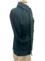 Load image into Gallery viewer, Ralph Lauren Purple Label Vintage Wool and Cashmere Hunter Green Pea Coat, 8
