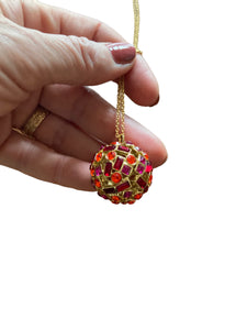 Kate Spade On The Dot Purple, Red and Orange Sphere Pendant