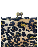 Load image into Gallery viewer, Santi Leopard Beaded Clutch
