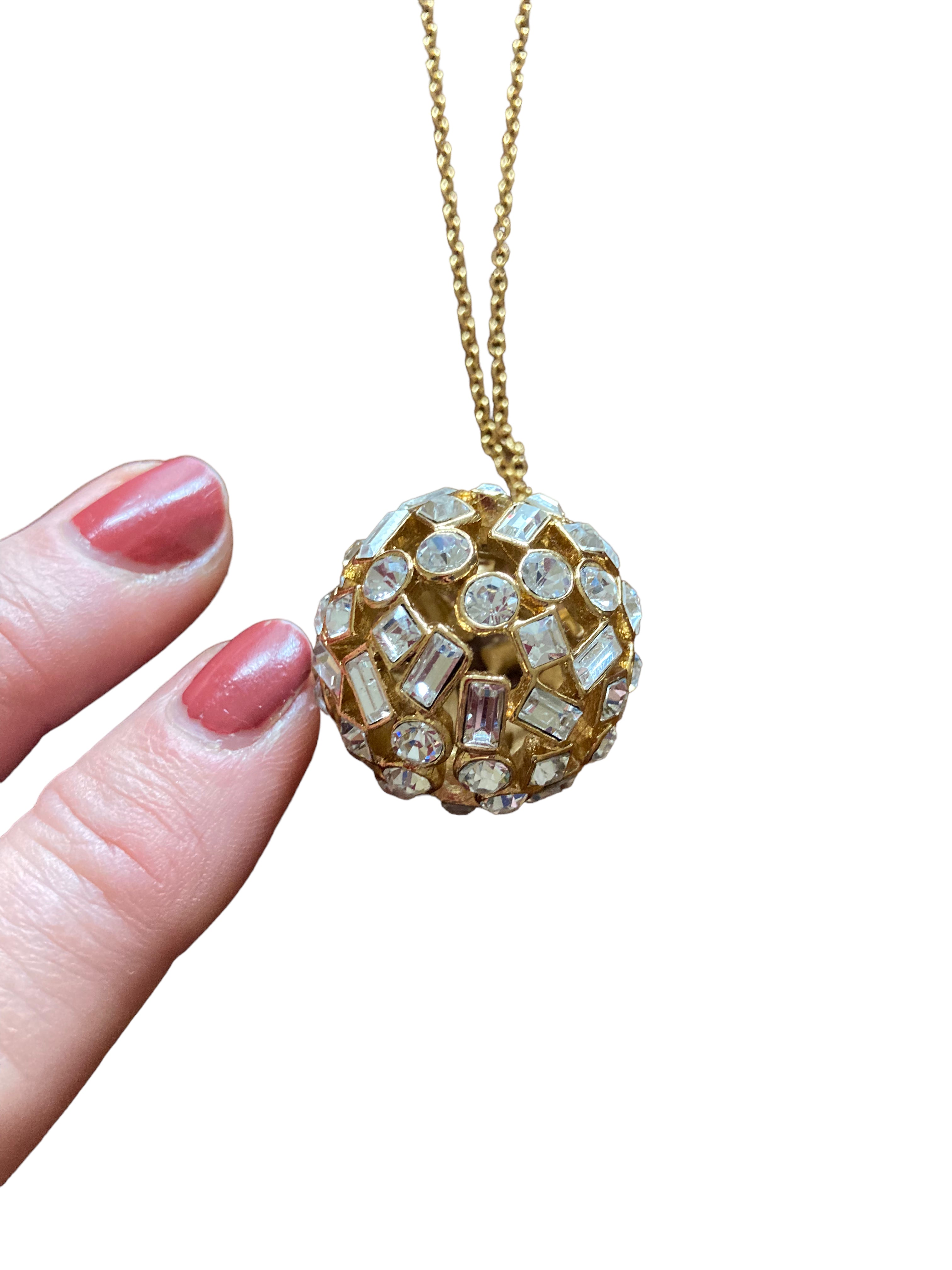 Kate Spade On The Dot Clear Sphere Pendant