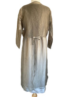 Load image into Gallery viewer, Beige Silk Crinkle Slip, Dress, and Jacket, M
