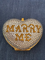 Load image into Gallery viewer, Judith Leiber "Marry Me" Crystal Pill box Trinket Box
