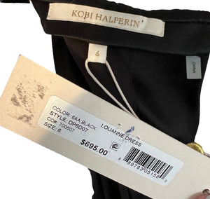 Kobi Halperin Black Halter "LouAnne" Dress, 6