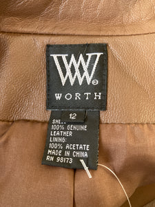 Worth Brown Leather Jacket, 12