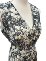 Load image into Gallery viewer, Handmade Black and White Hummingbird Print Sleeveless Dress, S/M
