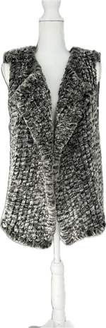 Load image into Gallery viewer, Nanette Lepore Faux Fur Charcoal Vest, XL
