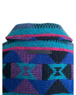Load image into Gallery viewer, Vintage Cosecha Design Blue Aztec Print Coat, 14
