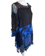 Load image into Gallery viewer, Lili Butler Blue Patchwork Fabric Tunic with Tank, 10
