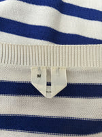 Load image into Gallery viewer, Arket Cotton Blue Striped Sweater, M
