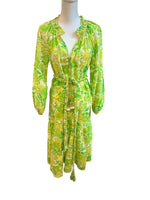 Load image into Gallery viewer, Figue Green and Yellow Dress, XS
