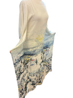 Load image into Gallery viewer, St. John White Silk Caftan Dress, P
