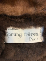 Load image into Gallery viewer, Création Sprung Frères Vintage Silk Evening Coat with Removable Mink Lining, M
