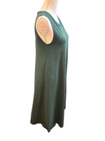 Load image into Gallery viewer, Kowtow Dark Green Cotton Tent Dress, XS

