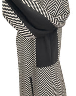 Load image into Gallery viewer, Albert Nipon Boutique Vintage Black and White Knit Suit, 8
