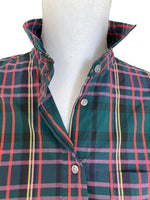 Load image into Gallery viewer, J. Crew Black Label Green Plaid Holiday Shirt, 4
