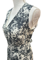 Load image into Gallery viewer, Handmade Black and White Hummingbird Print Sleeveless Dress, S/M
