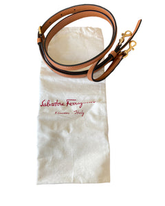 Salvetore Ferragamo Gancini Nylon and Leather "Travel" Pattern Handbag