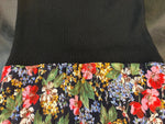 Load image into Gallery viewer, Egon von Furstenberg Vintage Black and Floral Dress with Belt,
