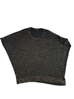 Load image into Gallery viewer, Donna Karan Black Sequin Tunic/Dress, M/L
