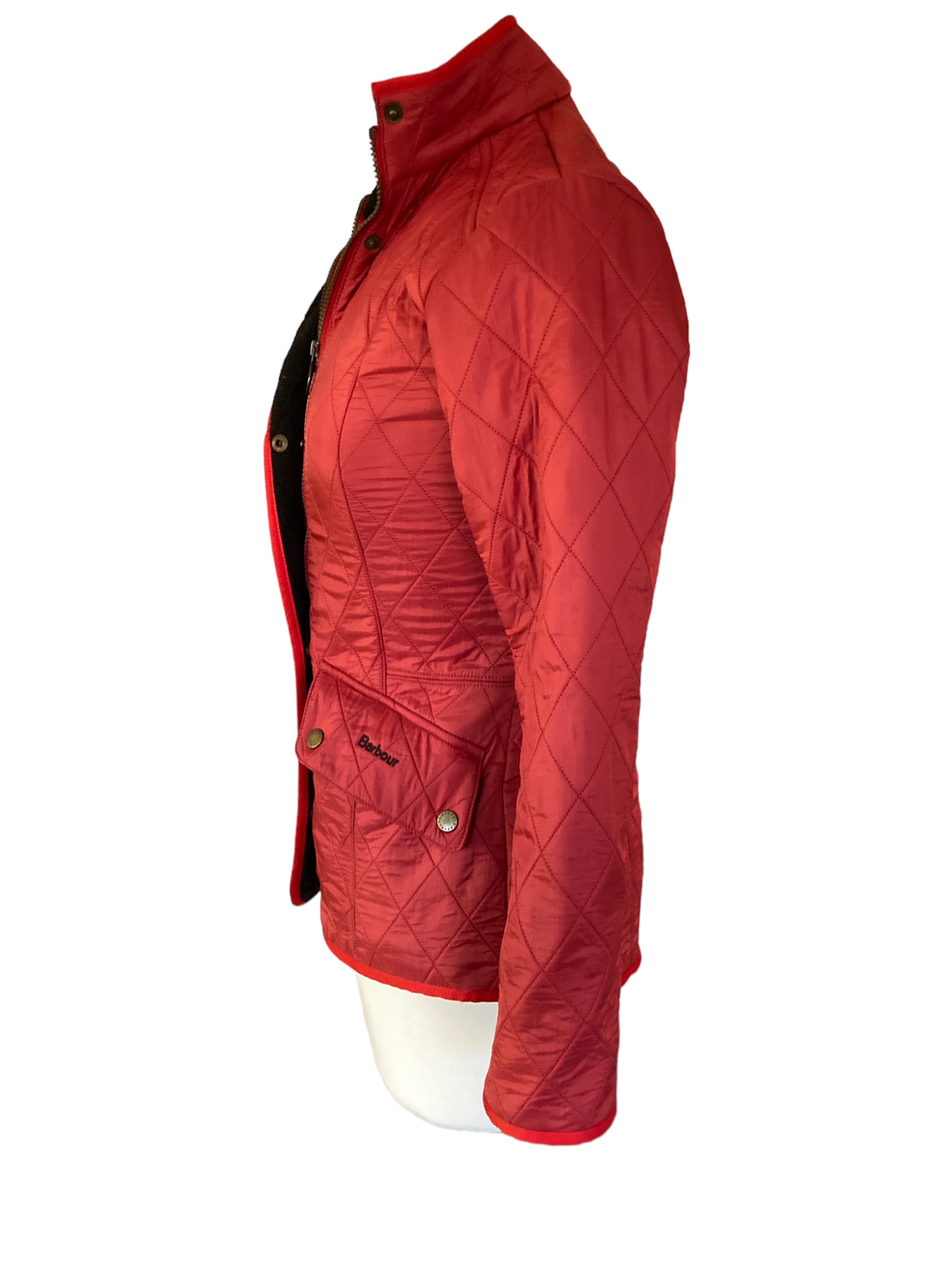 Barbour Red Cavalry Polarquilt Jacket, 4
