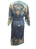 Load image into Gallery viewer, Carolina K Inae Tiles Blue Caftan and Belt with Tags, XS
