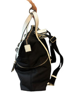 Load image into Gallery viewer, Henri Bendel Black and White Jetsetter Backpack
