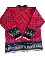 Load image into Gallery viewer, Dale of Norway Red Nordic Cardigan Sweater, M
