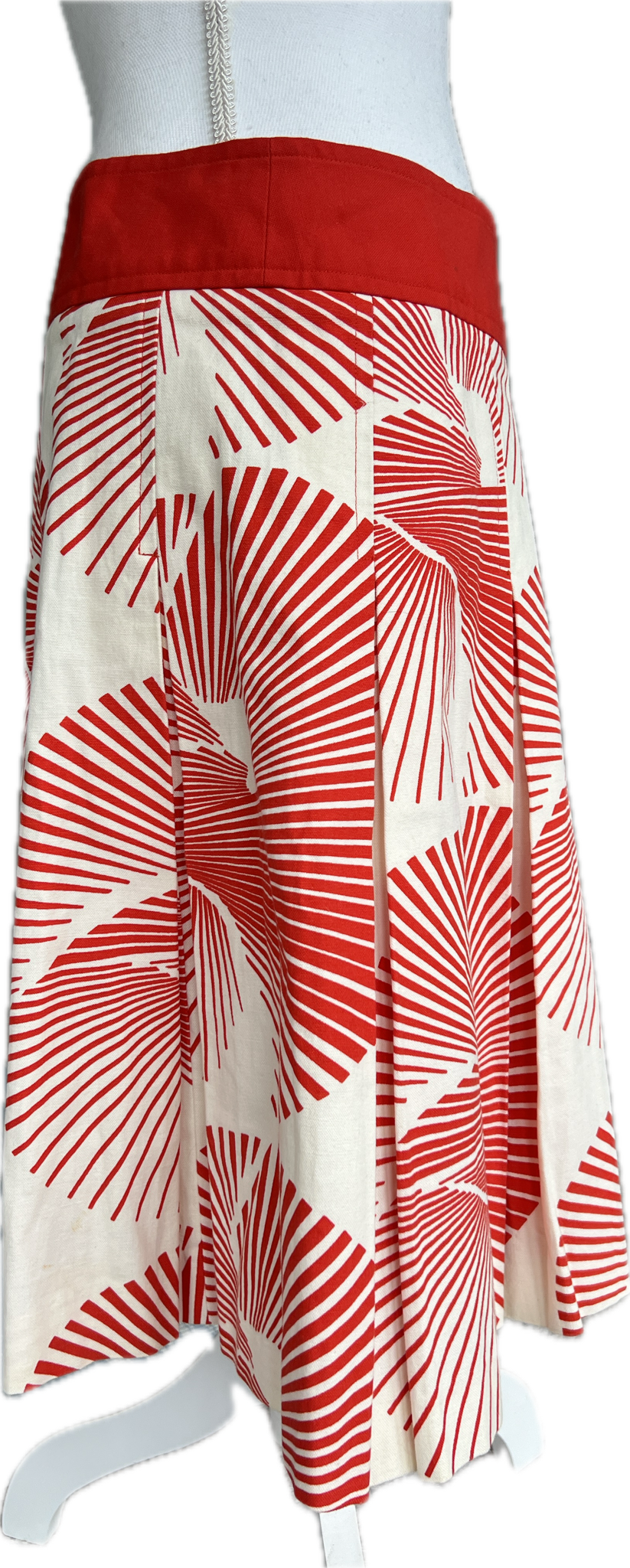 Diane von Fürstenberg Orange Print Wrap Skirt, 12