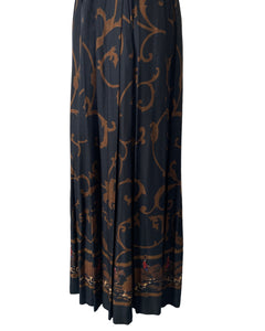 Neiman Marcus Vintage Horses and Hounds Long Skirt, 10