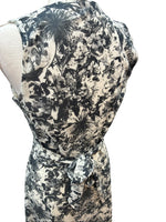 Load image into Gallery viewer, Handmade Black and White Hummingbird Print Sleeveless Dress, S/M
