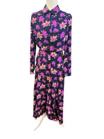 Load image into Gallery viewer, Maje Retunia Purple and Black Print Floral Dress, 2
