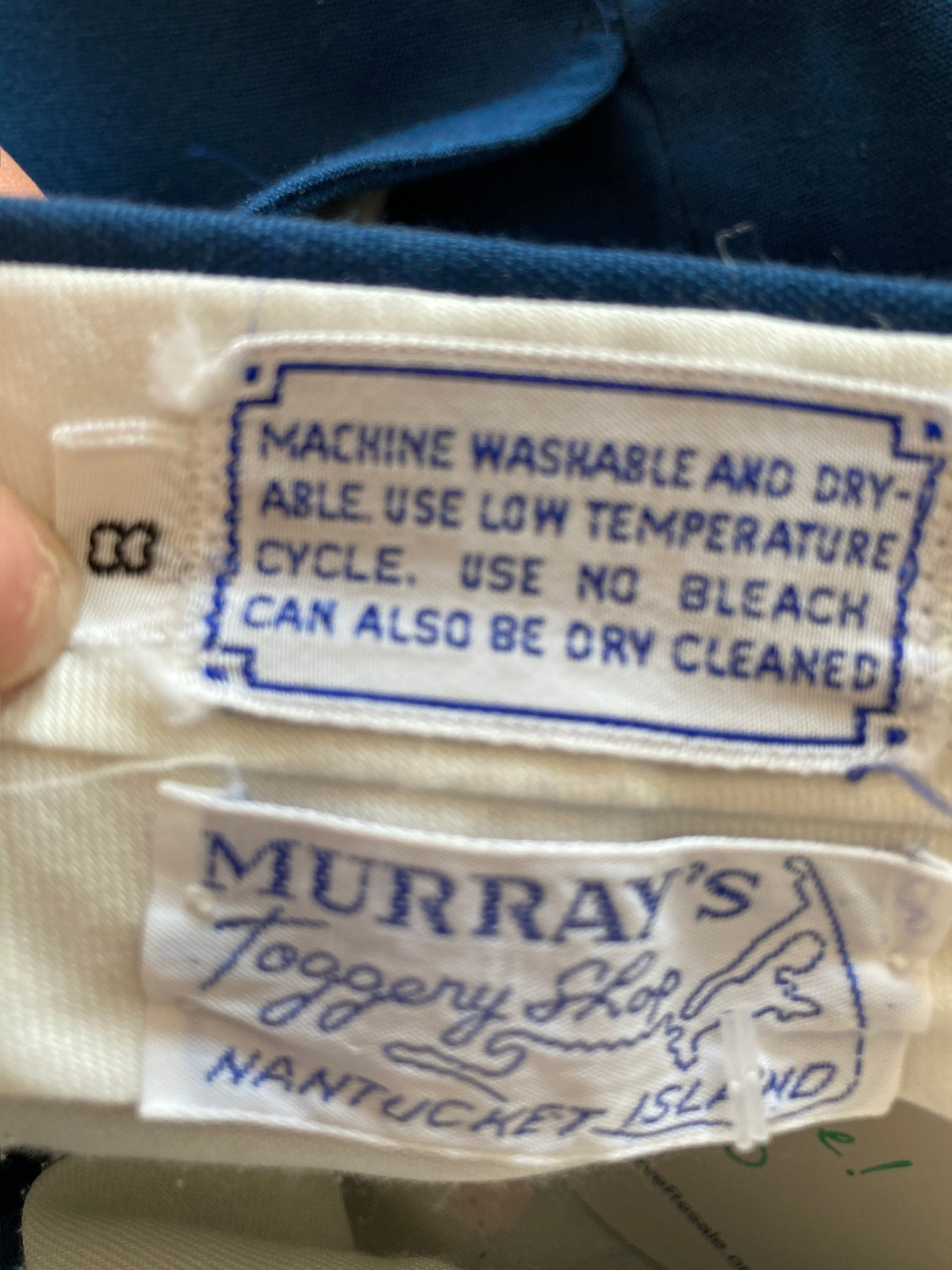 Murray's Toggery Vintage Nantucket Blue Whale Pants, 8