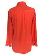 Load image into Gallery viewer, Equipment Orange Silk Shirt, S
