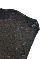 Load image into Gallery viewer, Donna Karan Black Sequin Tunic/Dress, M/L
