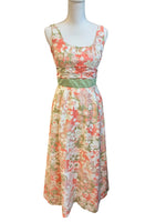Load image into Gallery viewer, Jean Allen Vintage Peach and Sage Floral Dress, 14

