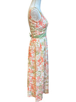 Load image into Gallery viewer, Jean Allen Vintage Peach and Sage Floral Dress, 14
