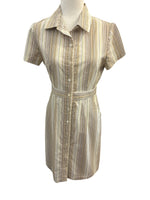 Load image into Gallery viewer, Handmade Short Sleeve "Uniform" Shirt Dress, S/M
