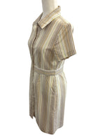 Load image into Gallery viewer, Handmade Short Sleeve "Uniform" Shirt Dress, S/M

