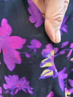 Load image into Gallery viewer, Maje Retunia Purple and Black Print Floral Dress, 2

